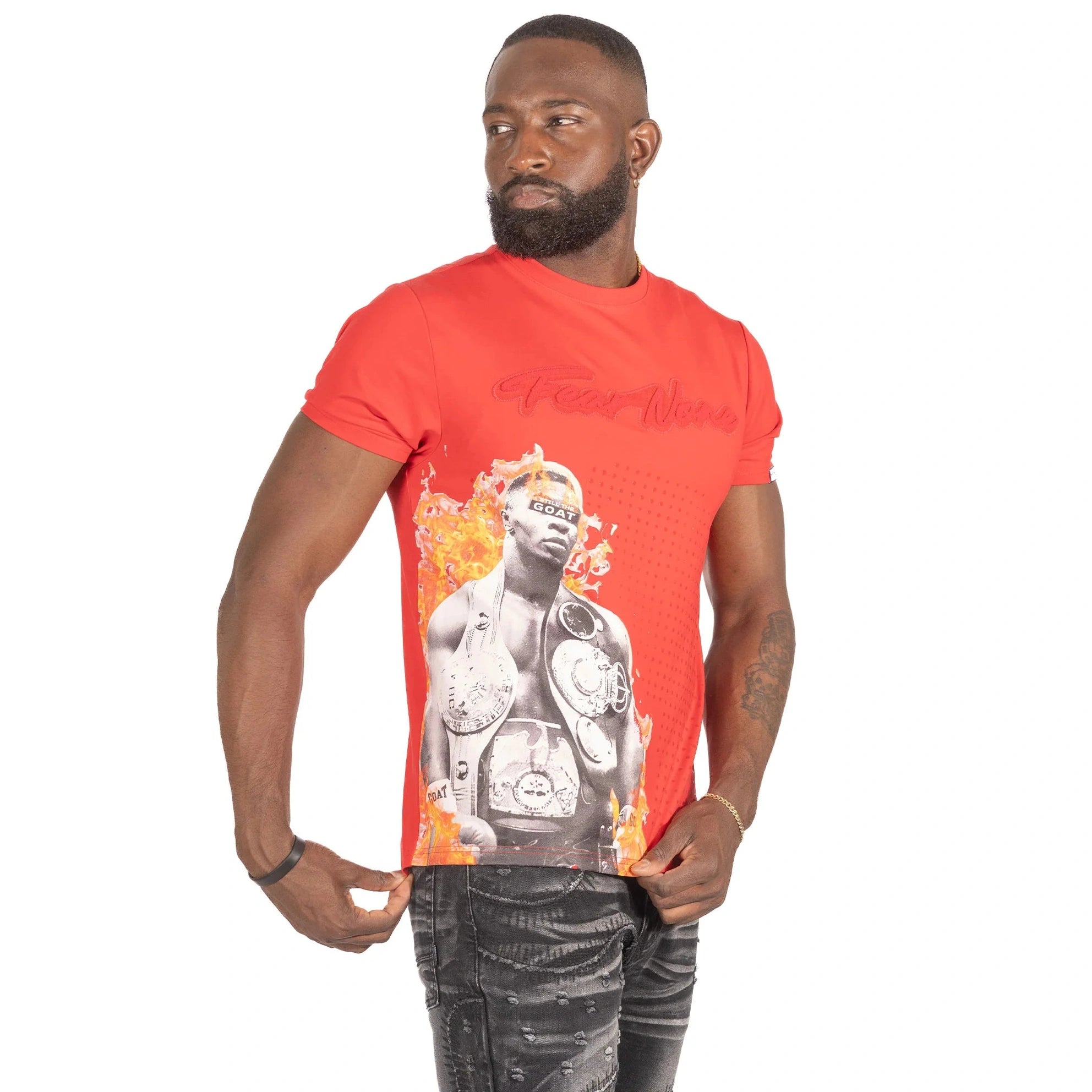 MAKOBI GOAT TEE-RED